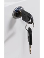 GCDC180GWW - Showcase Cooler - lock