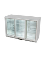 GCUC300SD - Refrigerador de balcão / refrigerador de bebidas - porta deslizante - prateado