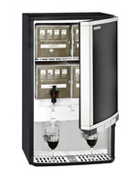 GCBIB30 - Refrigerador dispenser Bag-in-Box - 3x10 litros - aberto e enchido com bags de 10 l 