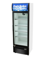Getränkekühlschrank / Flaschenkühlschrank mit Werbedisplay