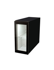 Small glass-doored POS refrigerator 