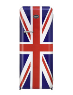 Vintage Industries - Retro-Kühlschrank im Union Jack Design