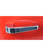 Red retro refrigerator chrome-plated door handle