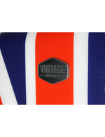 Union Jack Retro-Kühlschrank mit Detailbild Logo Vintage Industries
